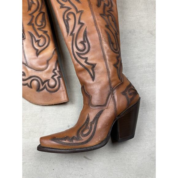 Dan Post Brown Over the Knee Boots - Picture 8 of 14